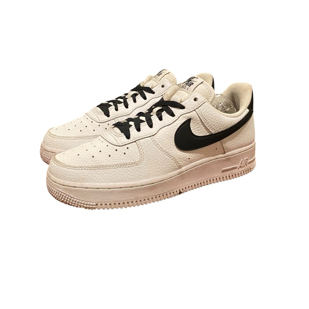 Nike Air Force 1 '07 Mens White Black CT2302-100 Athletic  Sneakers Size 6.5 - Picture 4 of 12